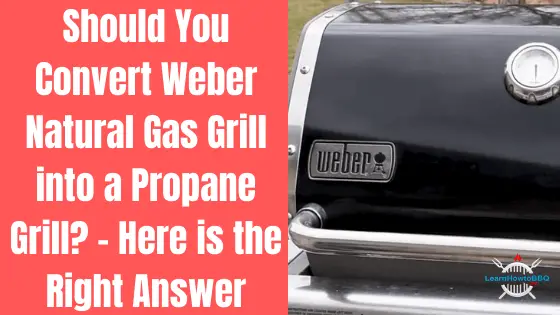 weber natural gas grill to propane grill